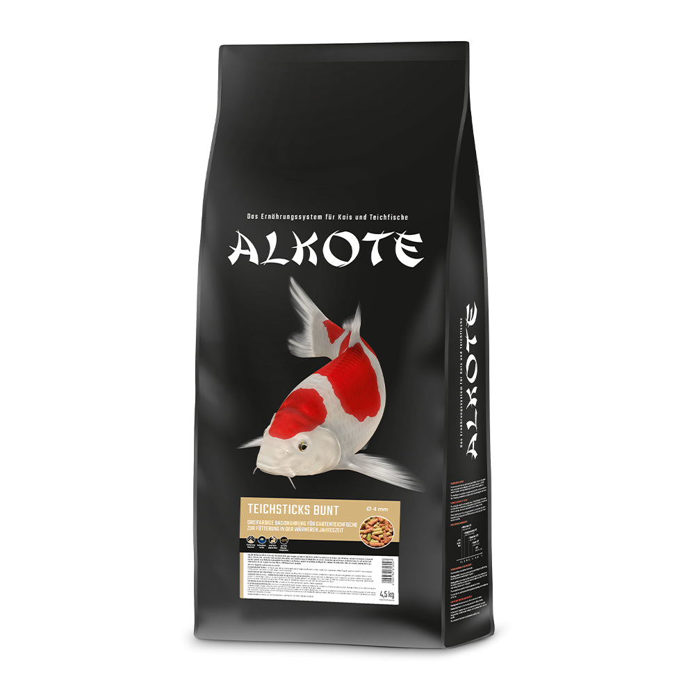 AlkoteTeichfutter - 3-Farben - Sticks - Teichsticks bunt 4,5kg