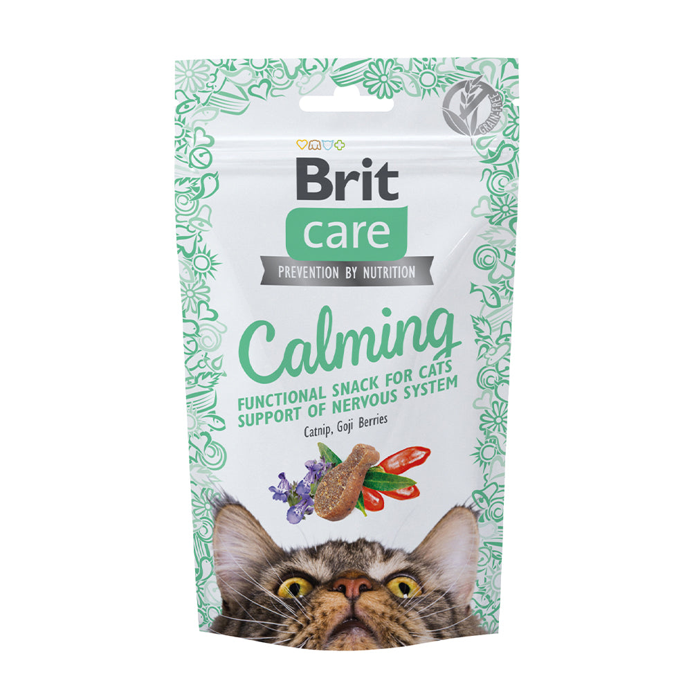Bild vom Produkt: Brit Care Cat Premium Soft Snack für Katzen Calming Nervensystem - Huhn mit Katzenminze und Gojibeeren 50g