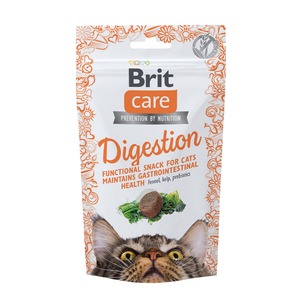 Bild vom Produkt: Brit Care Cat Premium Soft Snack für Katzen Digestion Verdauung - Thunfisch mit Fenchel und Seetang 50g