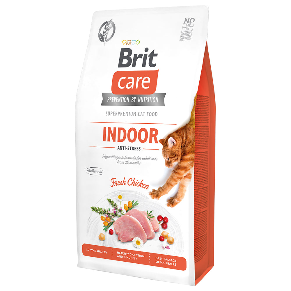 Bild vom Produkt: Brit Care Cat Premium Trockenfutter Monoprotein für adulte Katzen Indoor Anti-Stress - Fresh Chicken Huhn 7kg