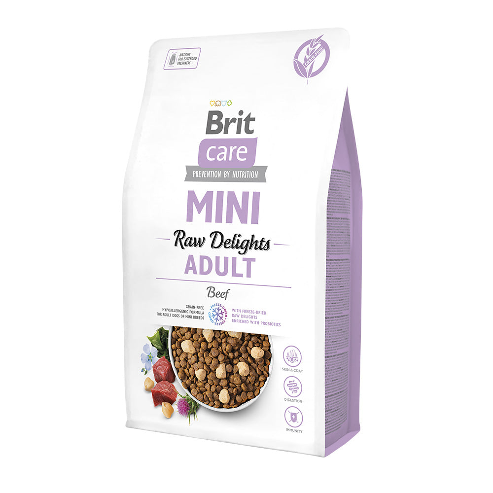 Trockenfutter mit gefriergetrocknetem Topping - Adult Mini - Rind  Vafo  Shop