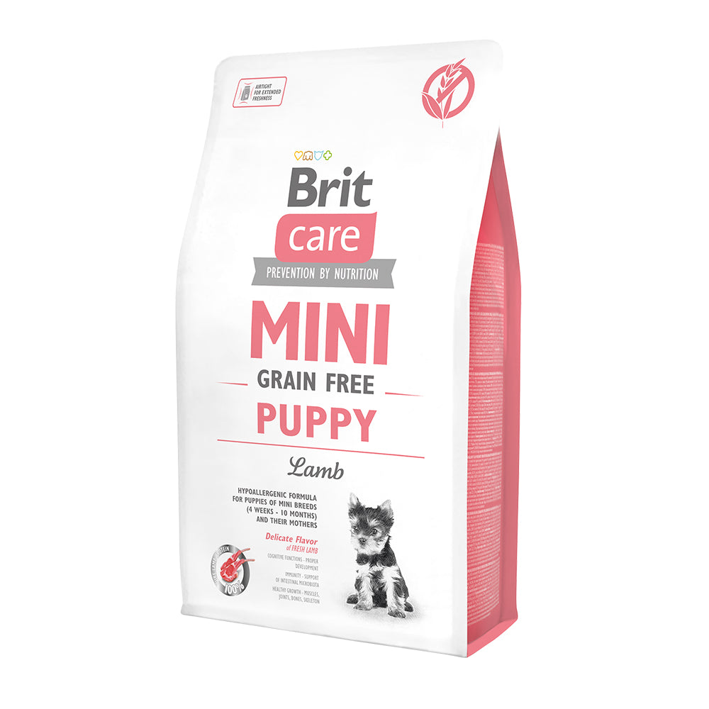 Bild vom Produkt: Brit Care Dog Mini Premium Trockenfutter für Welpen Puppy kleiner Rassen - Lamb Lamm 2kg