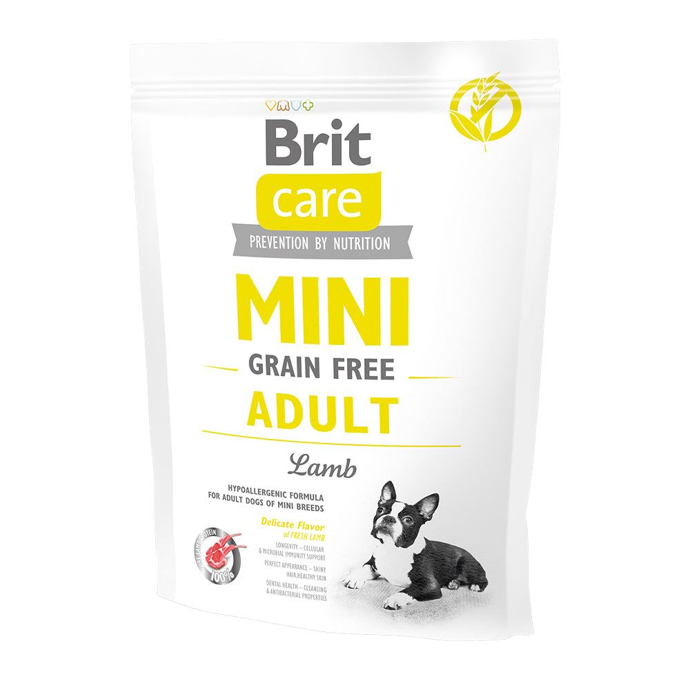 Bild vom Produkt: Brit Care Dog Mini Premium Trockenfutter für adulte Hunde kleiner Rassen - Lamb Lamm 400g