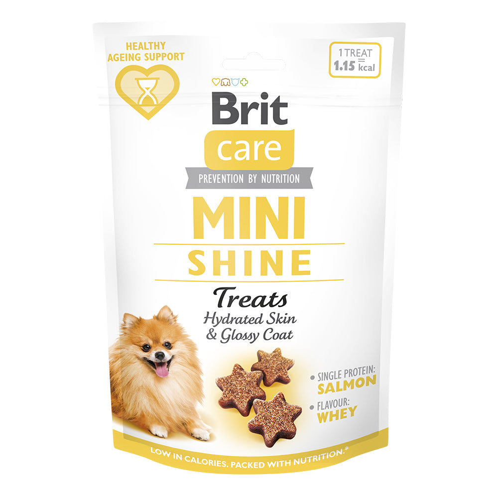 Bild vom Produkt: Brit Care Mini Hund Premium Soft Snack Functional Snack Lachs mit Kürbis - Shine 50g