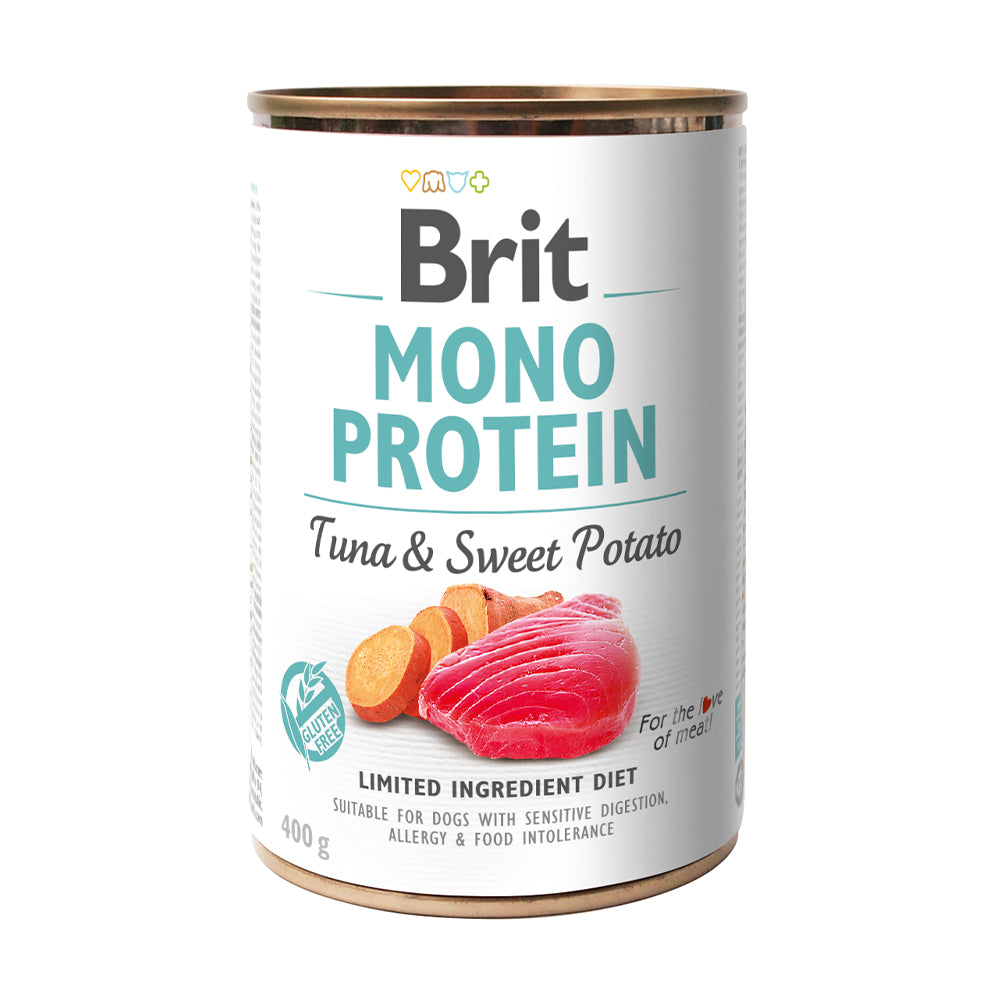 Bild vom Produkt: Brit Premium Nassfutter Monoprotein für adulte Hunde - Tuna & Sweet Potato Thunfisch mit Süßkartoffel 400g