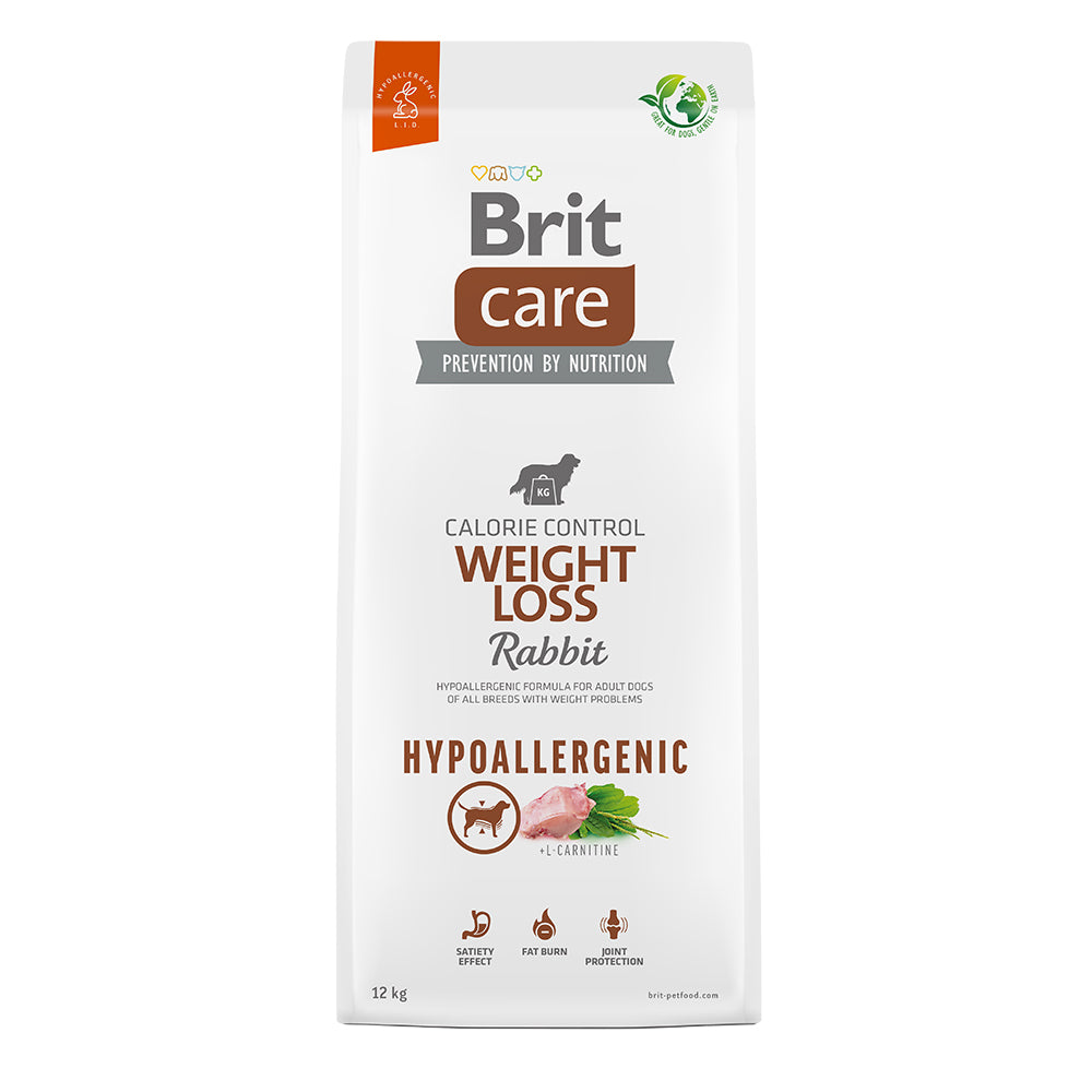 Bild vom Produkt: Brit Care Dog Premium Trockenfutter Hypoallergenic Monoprotein für übergewichtige Hunde Weight Loss - Rabbit Kaninchen 12kg