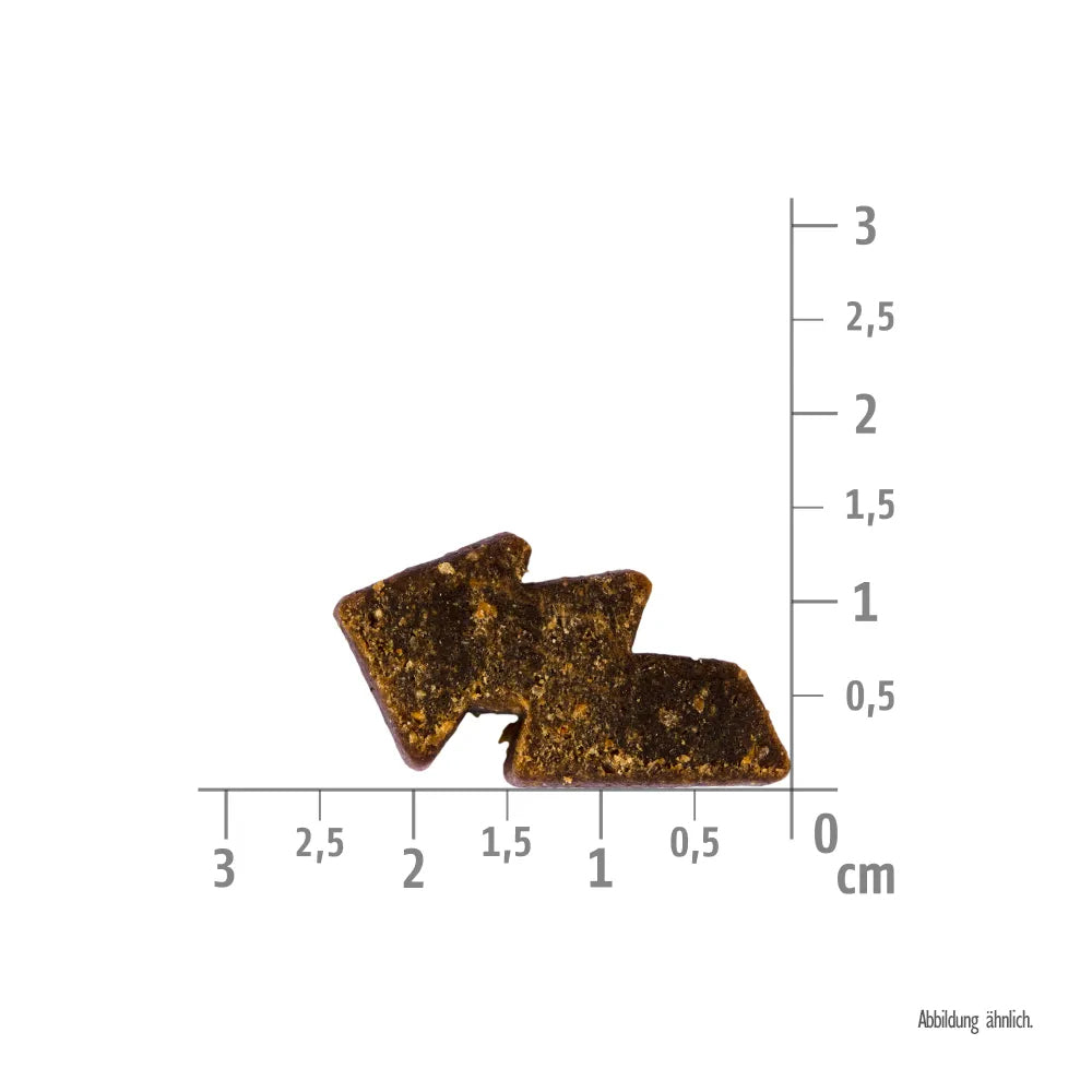 Bild von der Größe vom Snack des Produktes: Brit Hund Premium Soft Functional Snack Endurance für Ausdauer - Lamb Banana Lamm mit Banane