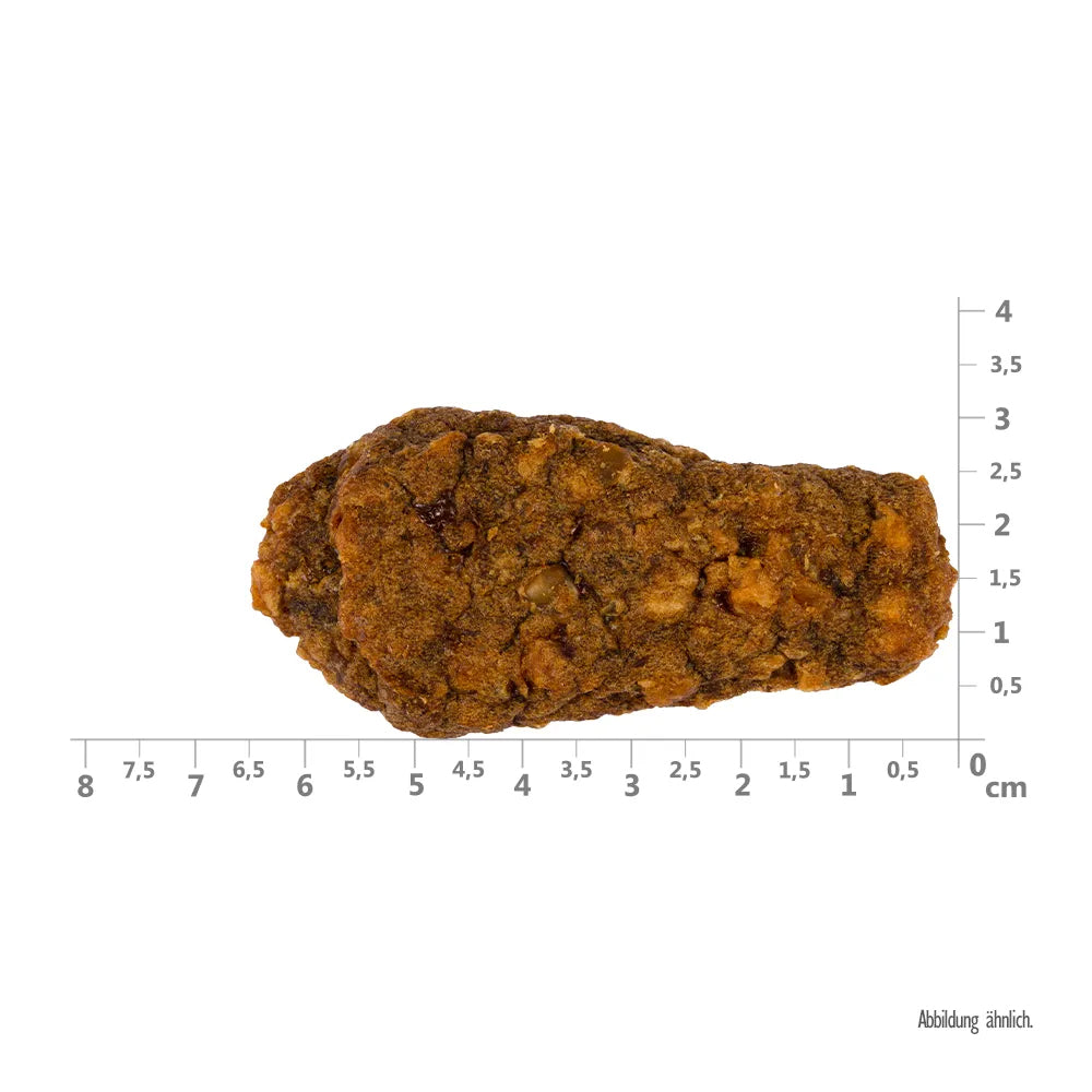 Bild von der Größe vom Snack des Produktes: Brit Hund Premium Meaty Jerky Snack Luftgetrocknete Fleischfilets Chicken Huhn