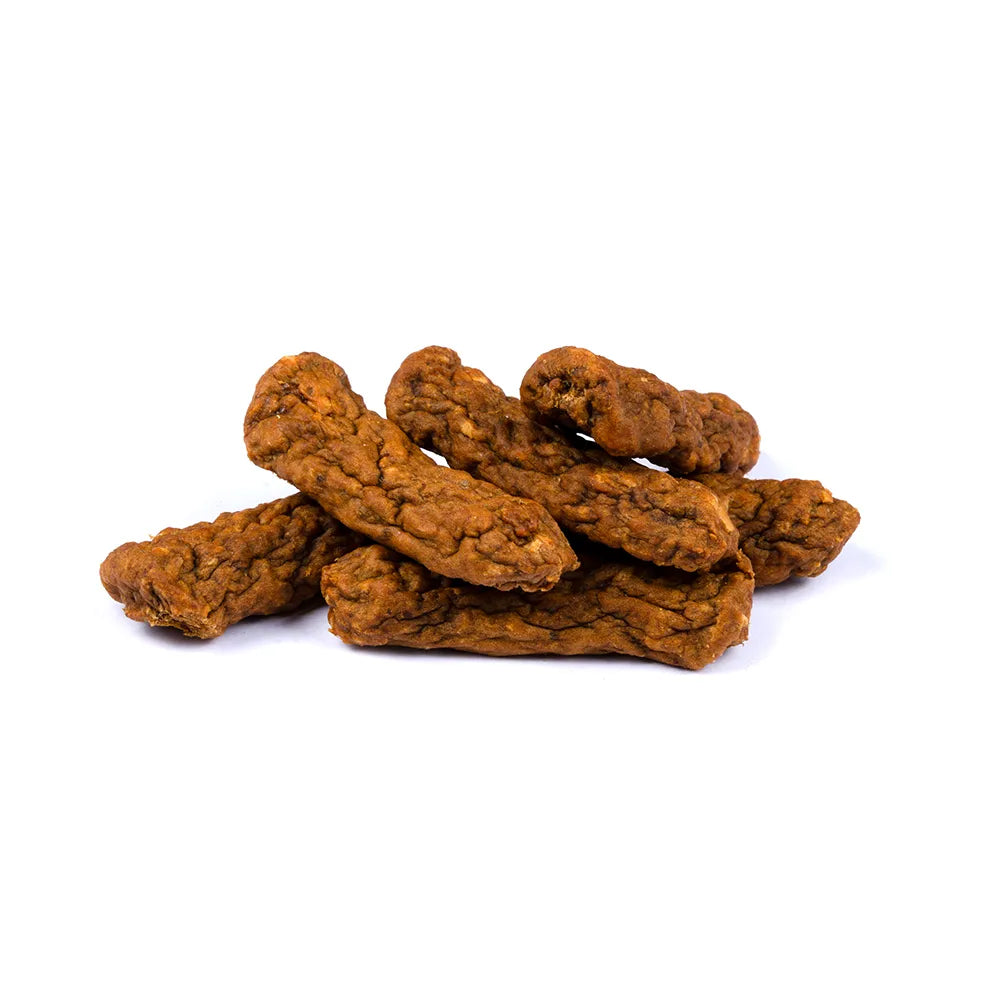 Bild von mehreren Snacks des Produktes: Brit Hund Premium Meaty Jerky Snack Luftgetrocknete Fleischriegel Duck Ente