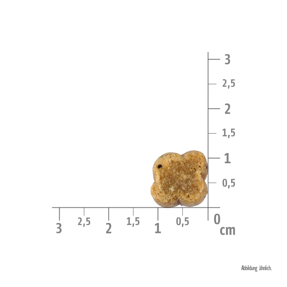 Bild von der Größe vom Snack des Produktes: Brit Hund Premium Soft Training Snack für Hunde mittelgroßer Rassen M - Chicken Huhn