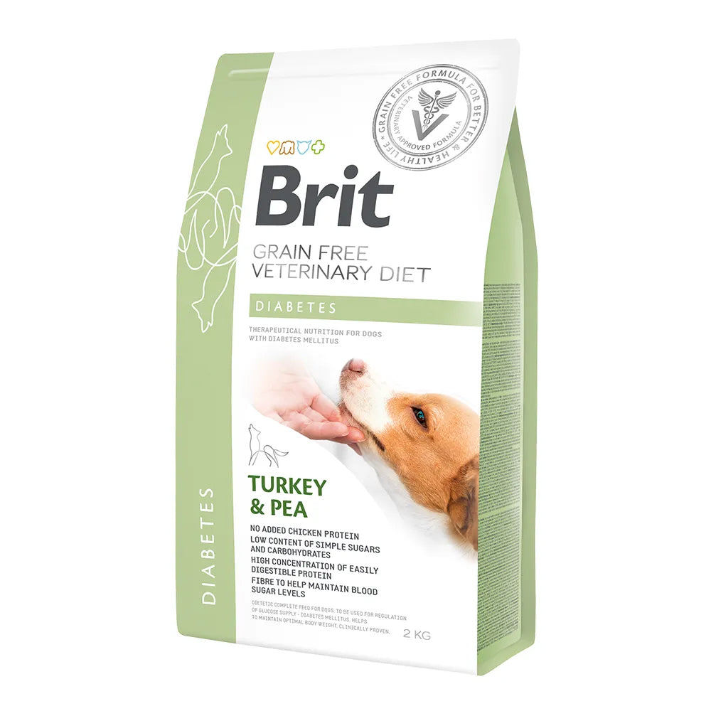 Bild vom Produkt: Brit Premium veterinär Diät Trockenfutter für adulte Hunde - Turkey with Peas Truthahn mit Erbsen- Diabetes 2kg