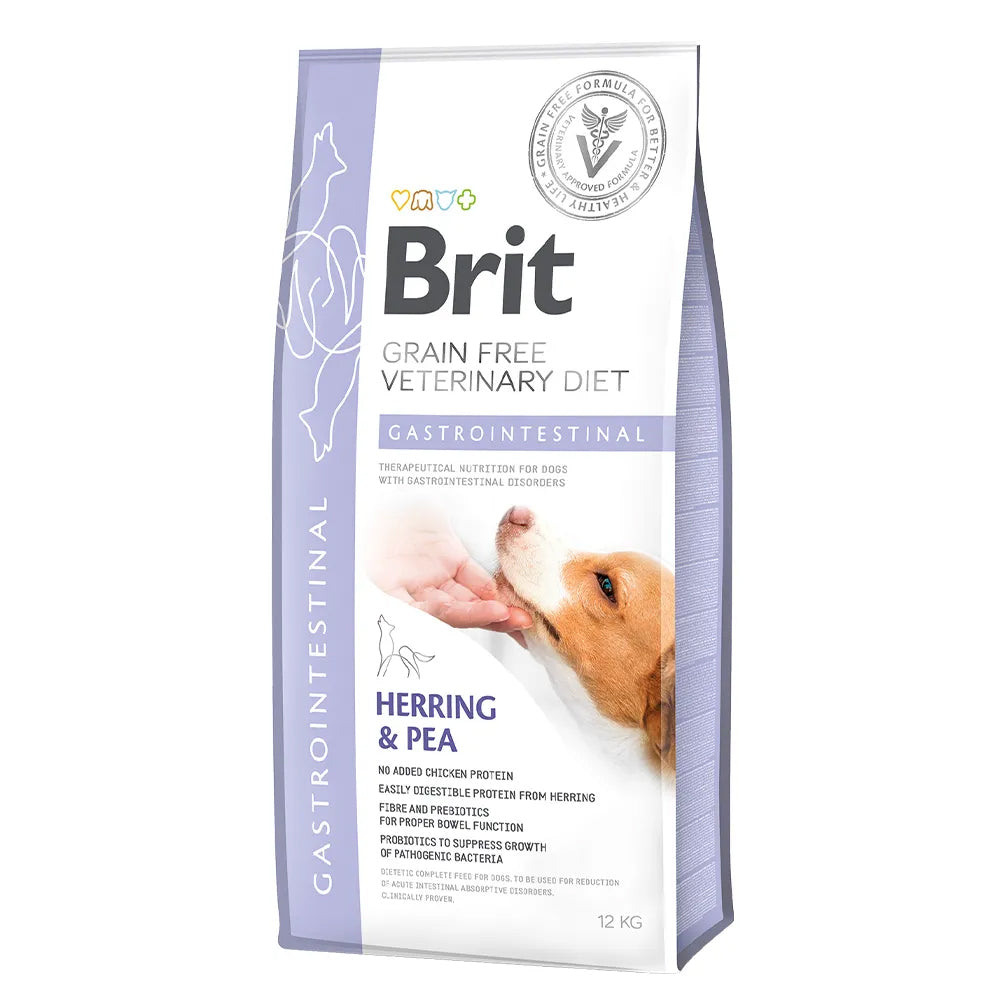 Bild vom Produkt: Brit Premium veterinär Diät Trockenfutter für adulte Hunde - Herring with Peas Hering mit Erbsen - Gastrointestinal Magen-Darm 12kg