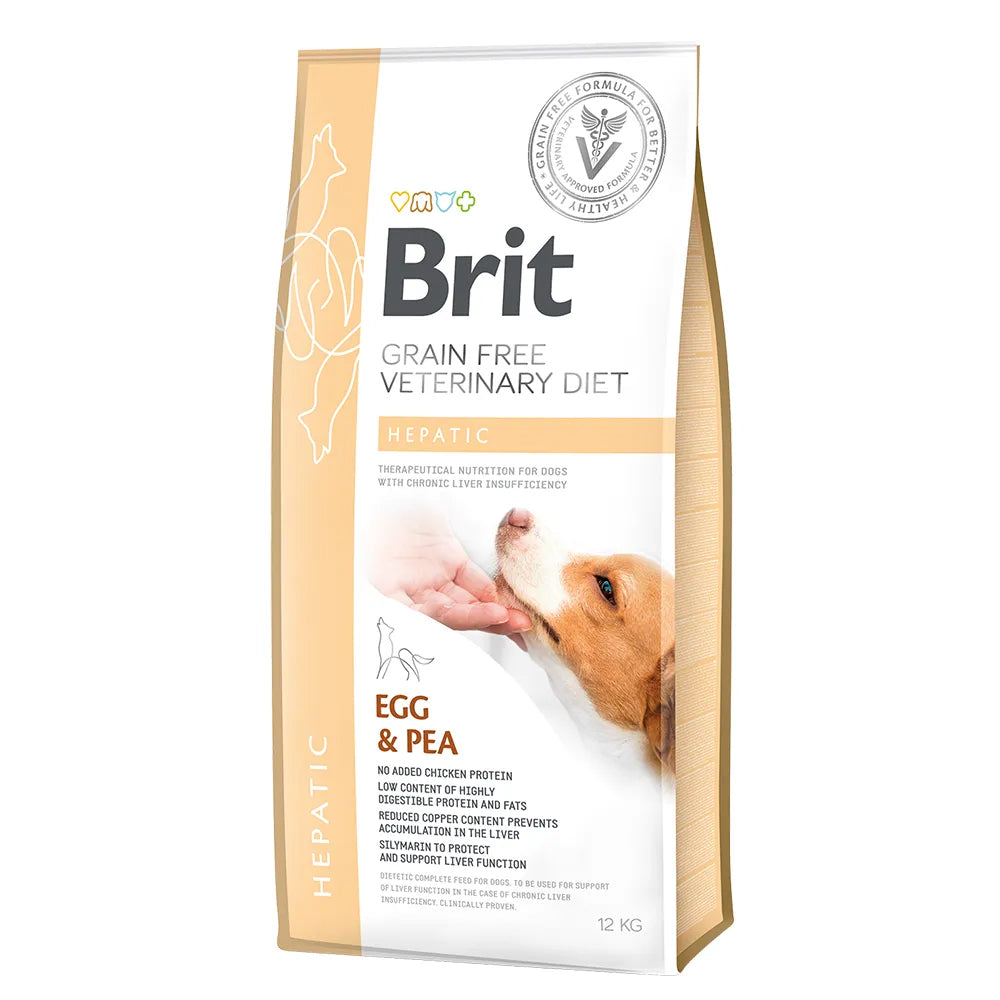 Bild vom Produkt: Brit Premium veterinär Diät Trockenfutter für adulte Hunde - Egg with Peas Ei mit Erbsen - Leber / Hepatic 12kg