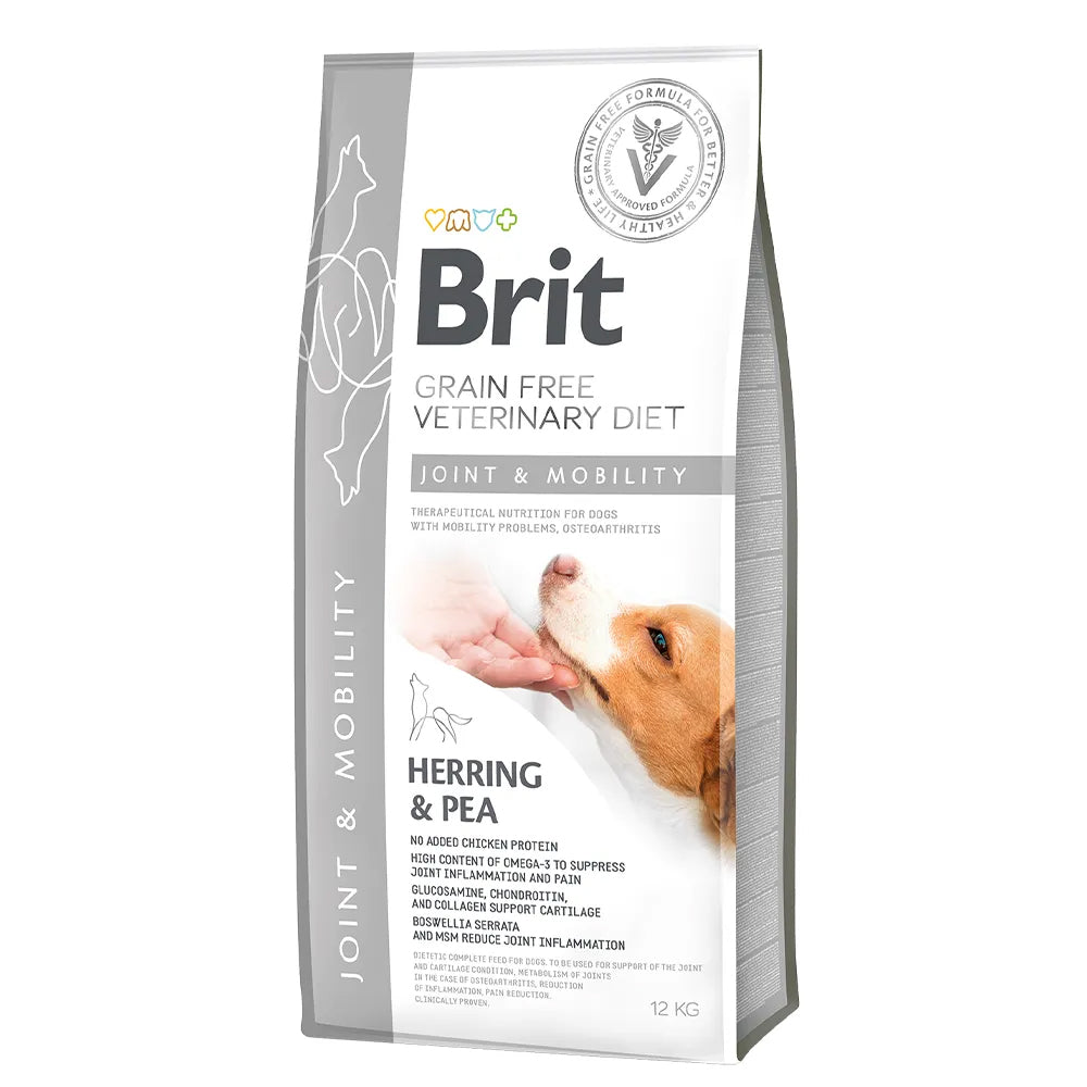 Bild vom Produkt: Brit Premium veterinär Diät Trockenfutter für adulte Hunde - Herring with Peas Hering mit Erbsen - Joint & Mobility Mobilität 12kg