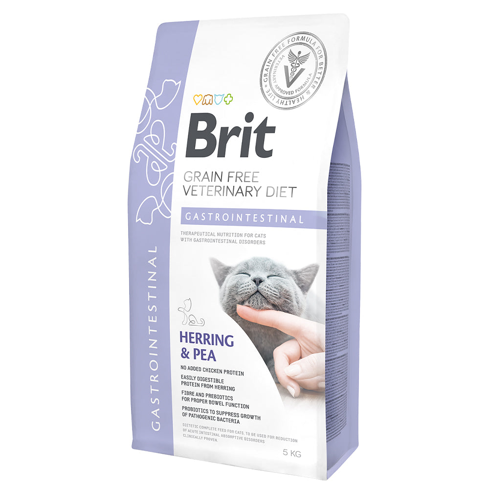 Bild vom Produkt: Brit Premium veterinär Diät Trockenfutter für adulte Katzen - Herring & Peas Hering mit Erbsen - Gastrointestinal Magen-Darm 5kg