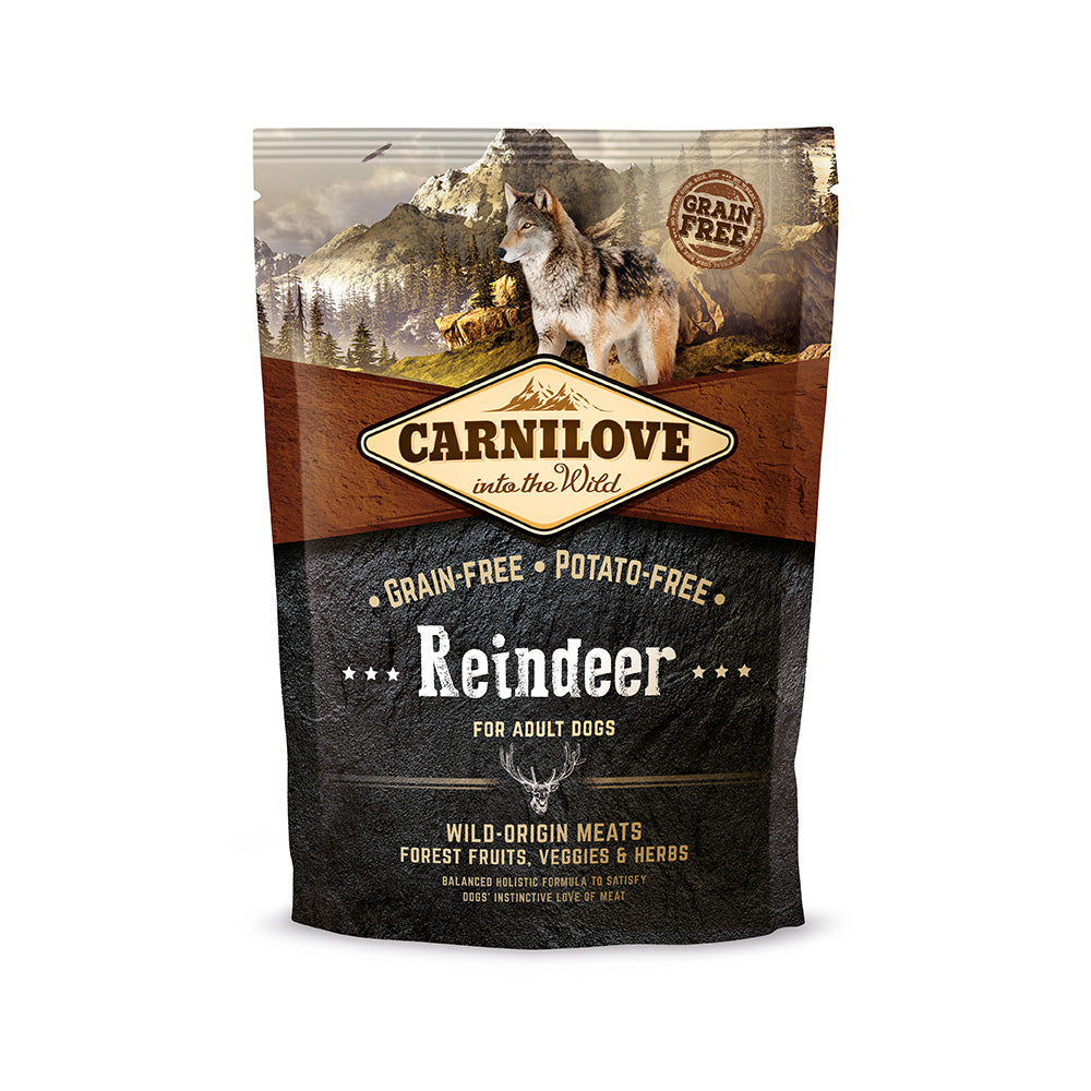 Bild vom Produkt: Carnilove Premium Trockenfutter für adulte Hunde Reindeer Rentier 1,5kg