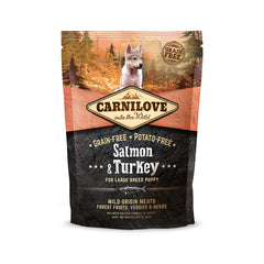 Trockenfutter - Welpen und Junior große Rassen - Lachs und Truthahn