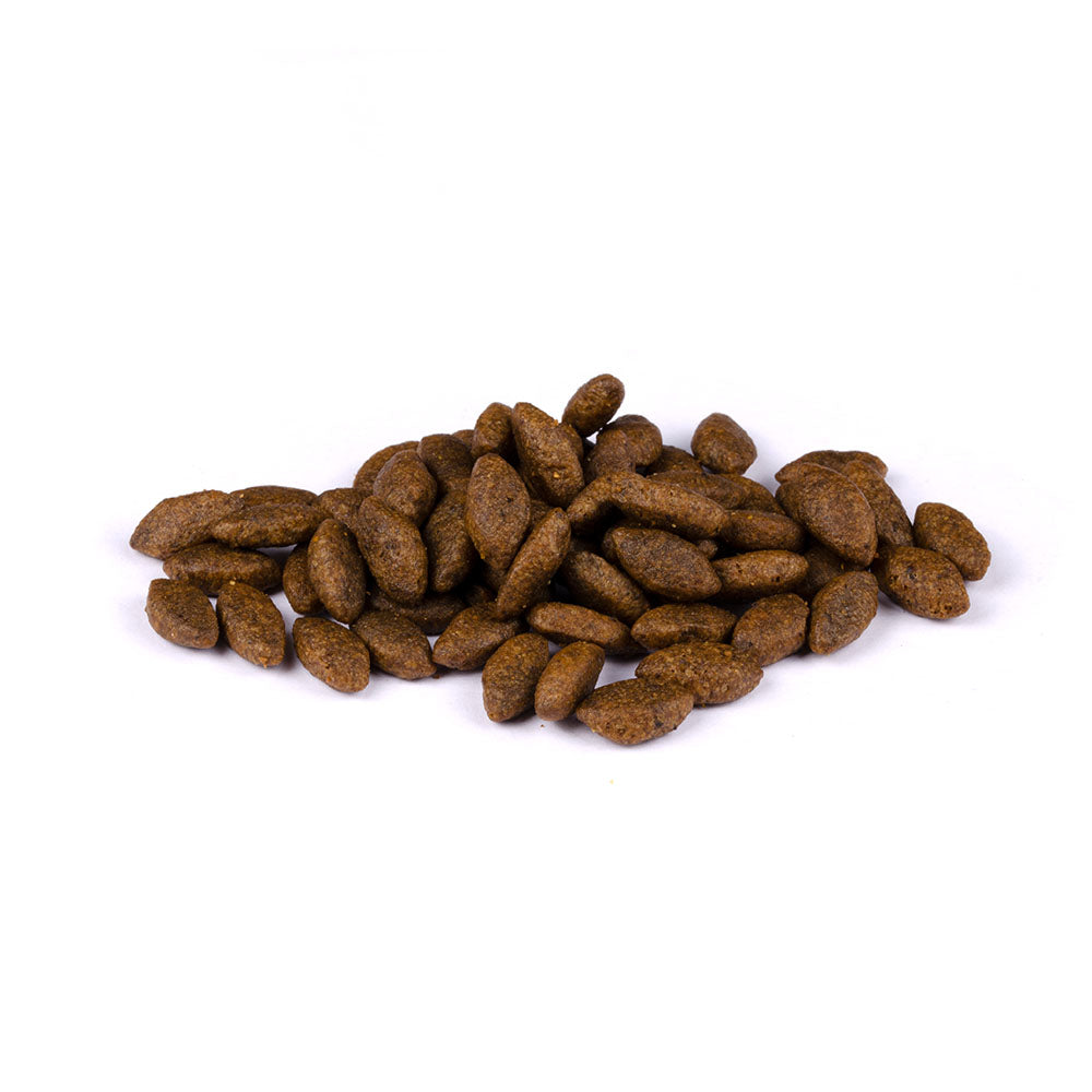 Bild von mehreren Kroketten des Produktes: Carnilove Premium Trockenfutter für adulte Katze Salmon Sensitive Long Hair Lachs Sensitive Langhaarkatzen