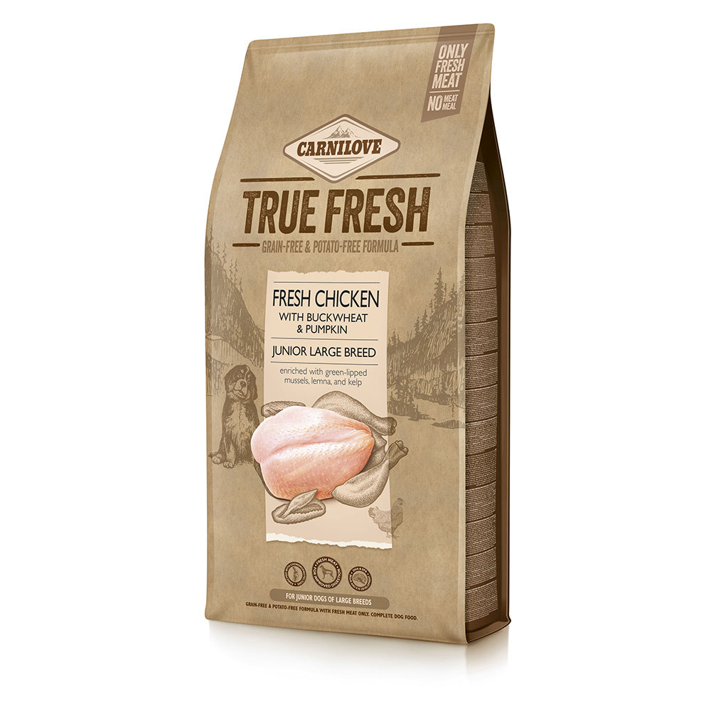 Bild vom Produkt: Carnilove True Fresh Premium Trockenfutter für Welpen großer Rassen Fresh Chicken Junior Large Breed Frisches Huhn 11,4kg