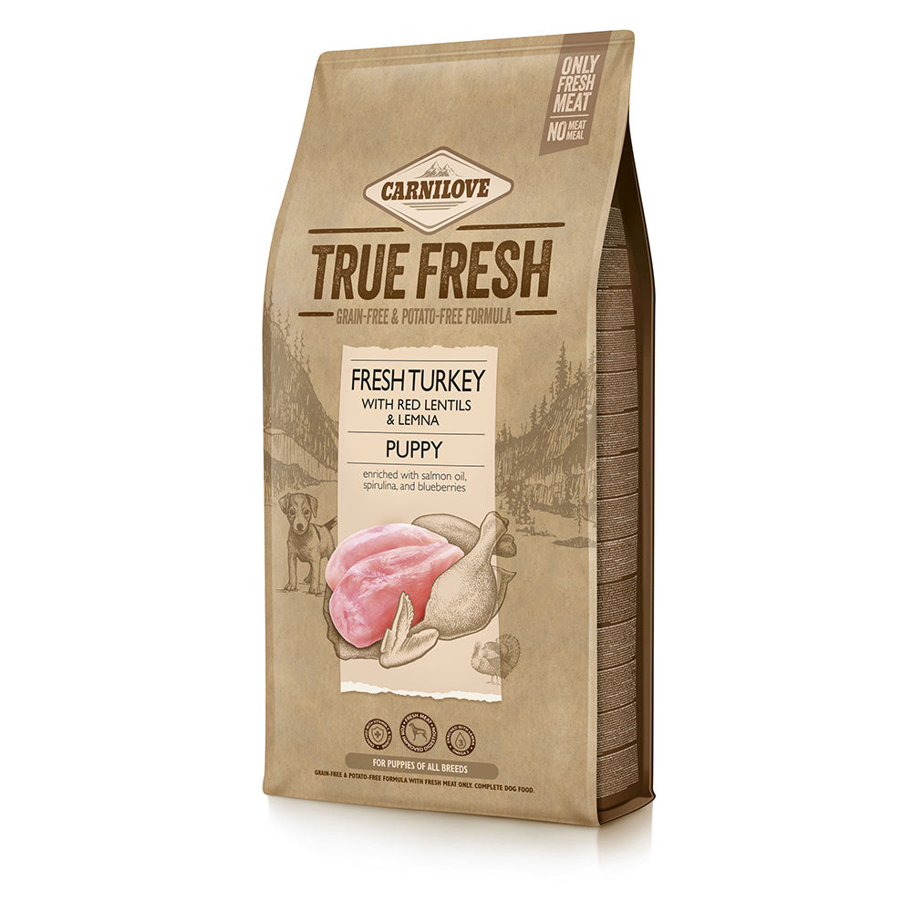 Bild vom Produkt: Carnilove True Fresh Premium Trockenfutter für Welpen Junghunde Fresh Turkey Puppy Frischer Truthahn 11,4kg
