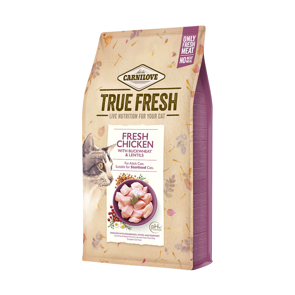 Bild vom Produkt: Carnilove True Fresh Premium Trockenfutter für adulte Katzen Fresh Chicken Frisches Huhn 1,8g