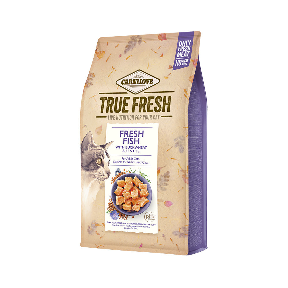 Bild vom Produkt: Carnilove True Fresh Premium Trockenfutter für adulte Katzen Fresh Fish Frischer Fisch 340g