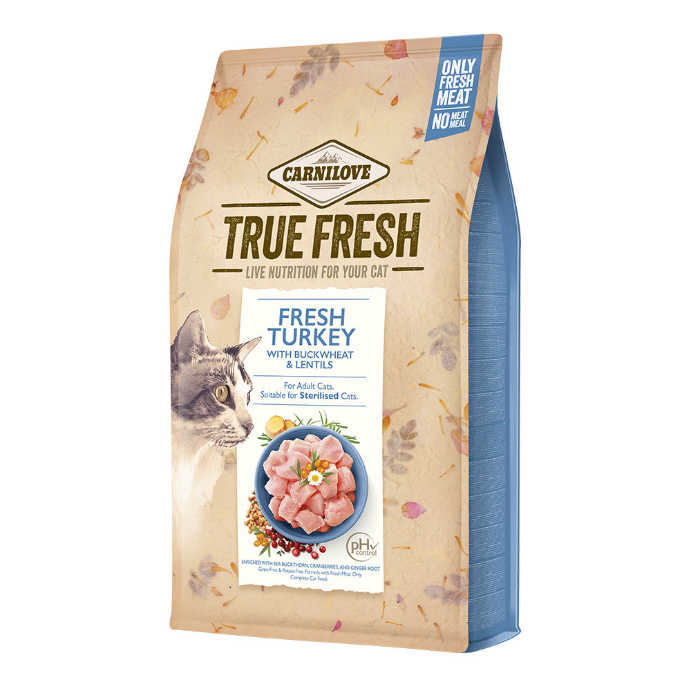 Bild vom Produkt: Carnilove True Fresh Premium Trockenfutter für adulte Katzen Fresh Turkey Frischer Truthahn 4,8kg