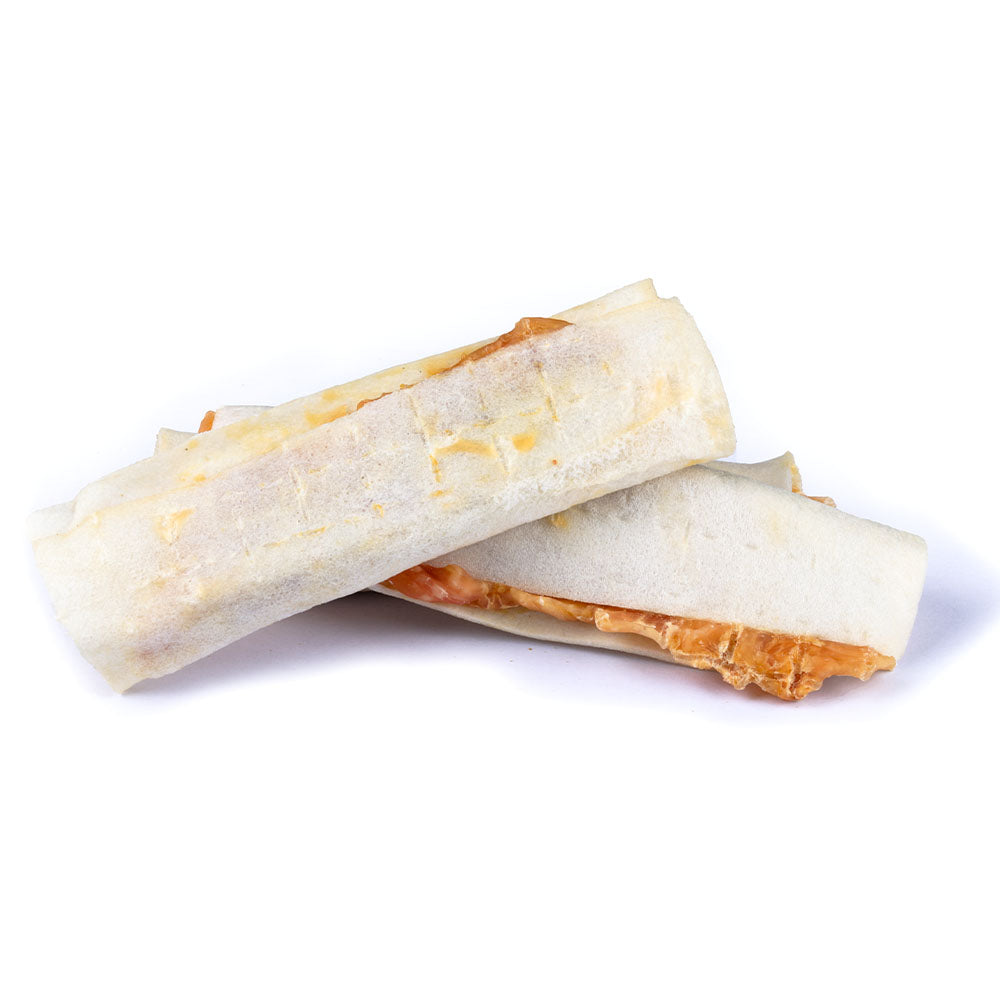 Bild von mehreren Snacks des Produktes: Christopherus Hund Snack Natur im Biss Hähnchen Kausandwich