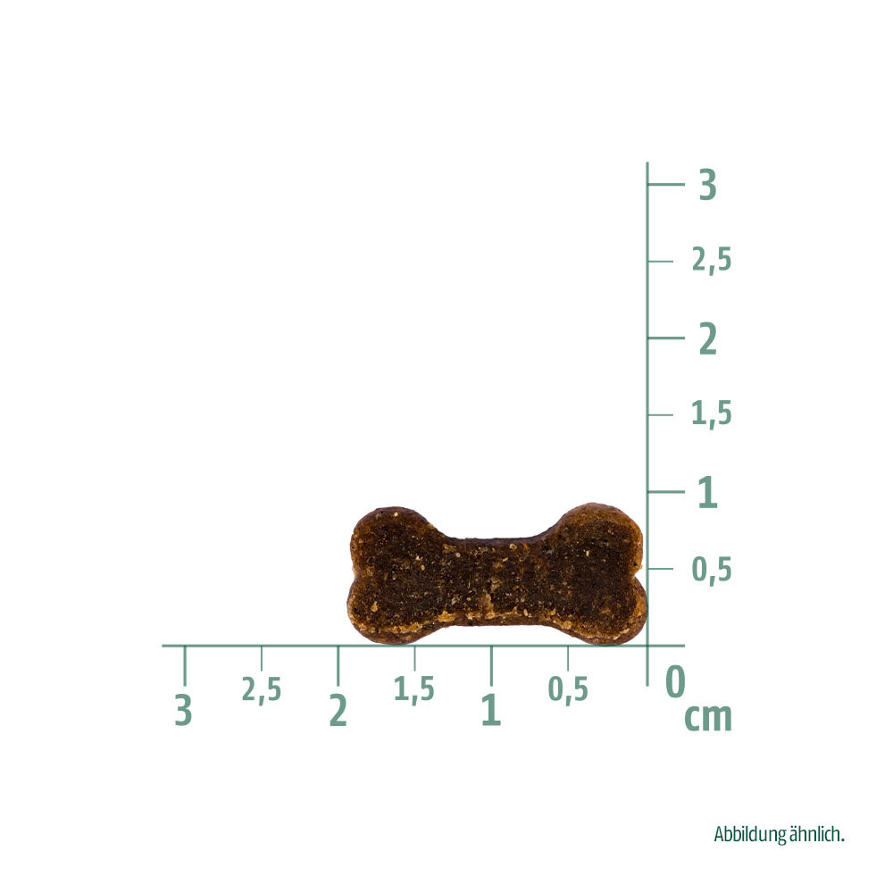 Bild von der Größe des Snacks des Produktes: Christopherus Hund Soft Snack - Soft im Biss Rind