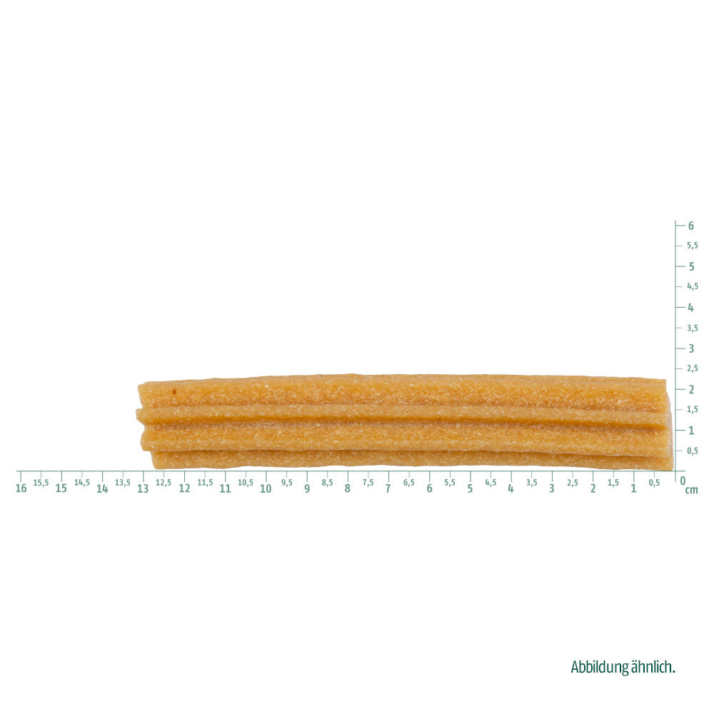 Bild von der Größe dieses Dental Sticks: Christopherus Hund Vegetarisch Vegetarian Snack Dental Sticks Tapioka mit Erdnussbutter