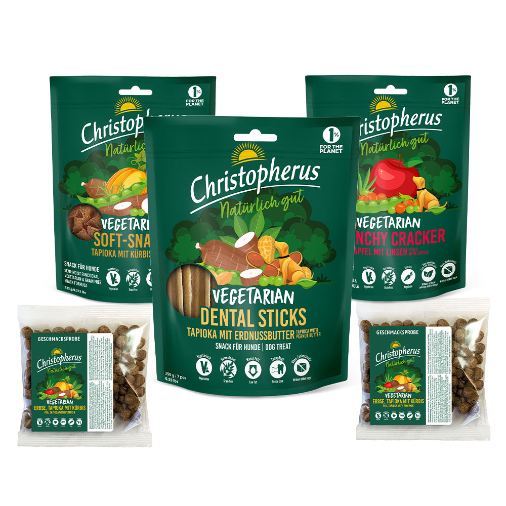 Bild vom Produkt: Christopherus Premium Vegetarian Snackpaket - Veggie Produkte