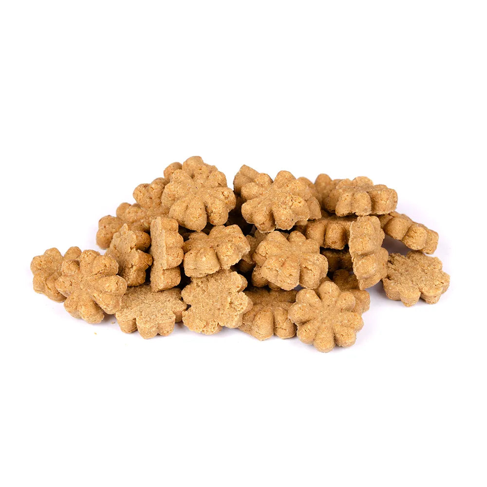 Bild von mehreren Snacks des Produktes: Allco getreidefreie gebackene Hundekuchen Snacks für adulte Hunde - Rindhappen lose im 10kg Karton