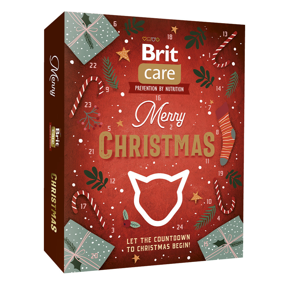 Bild vom Produkt: Brit Care Cat Premium Snack, Suppen und Spielzeug Adventskalender Christmas Edition Limited XMAS für adulte Katzen