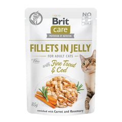 Nassfutter Filets in Gelee - Adult - Forelle und Kabeljau