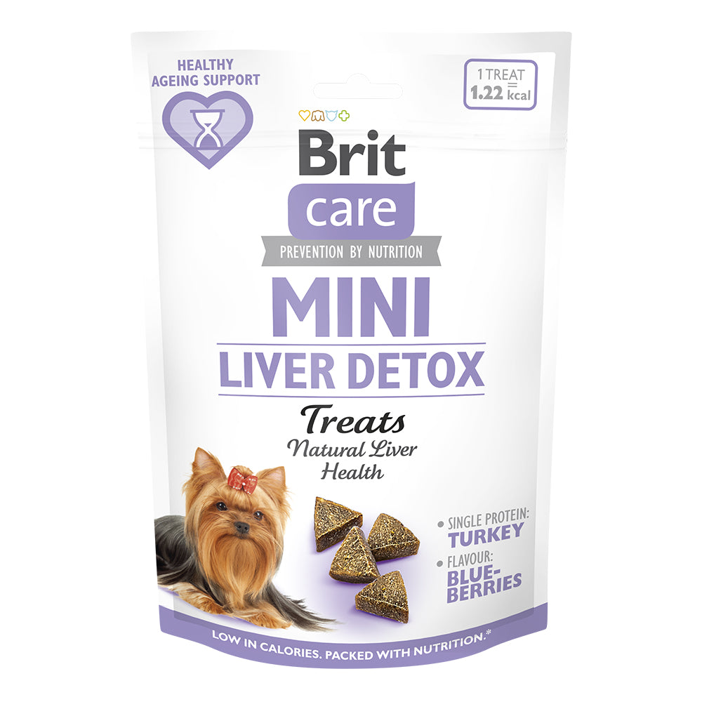 Bild vom Produkt: Brit Care Mini Hund Premium Soft Snack Functional Snack Truthahn mit Mariendistel und Kurkuma - Liver Detox 50g