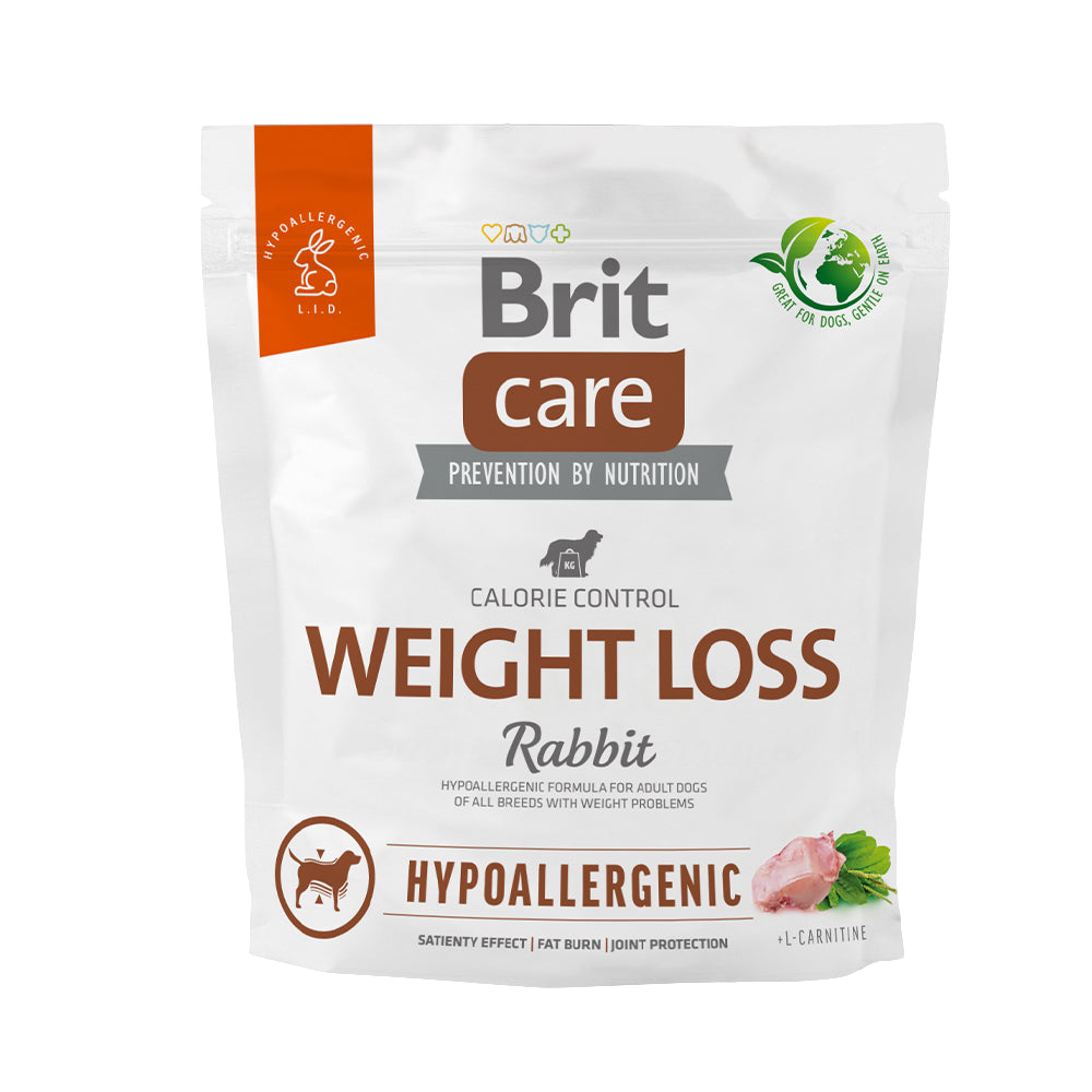 Bild vom Produkt: Brit Care Dog Premium Trockenfutter Hypoallergenic Monoprotein für übergewichtige Hunde Weight Loss - Rabbit Kaninchen 1kg