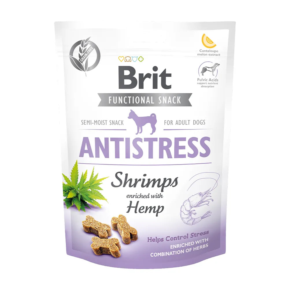 Bild vom Produkt: Brit Hund Premium Soft Functional Snack Antistress für Anti-Stress - Shrimps Hemp Garnele mit Hanf 150g