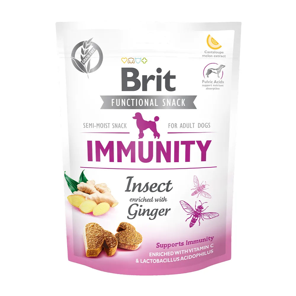 Bild vom Produkt: Brit Hund Premium Soft Functional Snack Immunity für Immunität - Insect Ginger Insekt mit Ingwer 150g