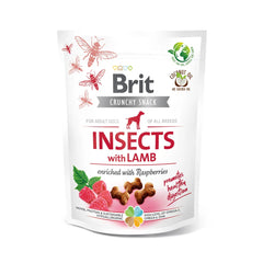 Crunchy Snack - Insekt mit Lamm und Himbeeren