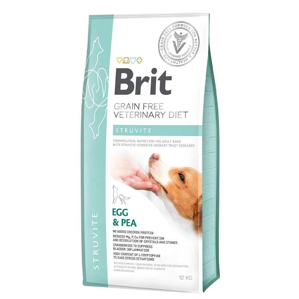 Bild vom Produkt: Brit Premium veterinär Diät Trockenfutter für adulte Hunde - Eggs with Peas Ei mit Erbsen - Struvite Struvit 12kg