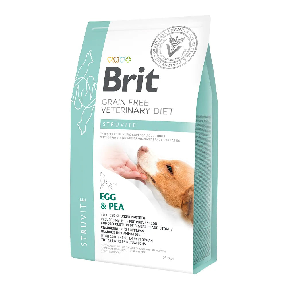 Bild vom Produkt: Brit Premium veterinär Diät Trockenfutter für adulte Hunde - Eggs with Peas Ei mit Erbsen - Struvite Struvit 2kg