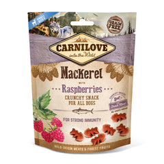 Crunchy Snack - Makrele mit Himbeeren
