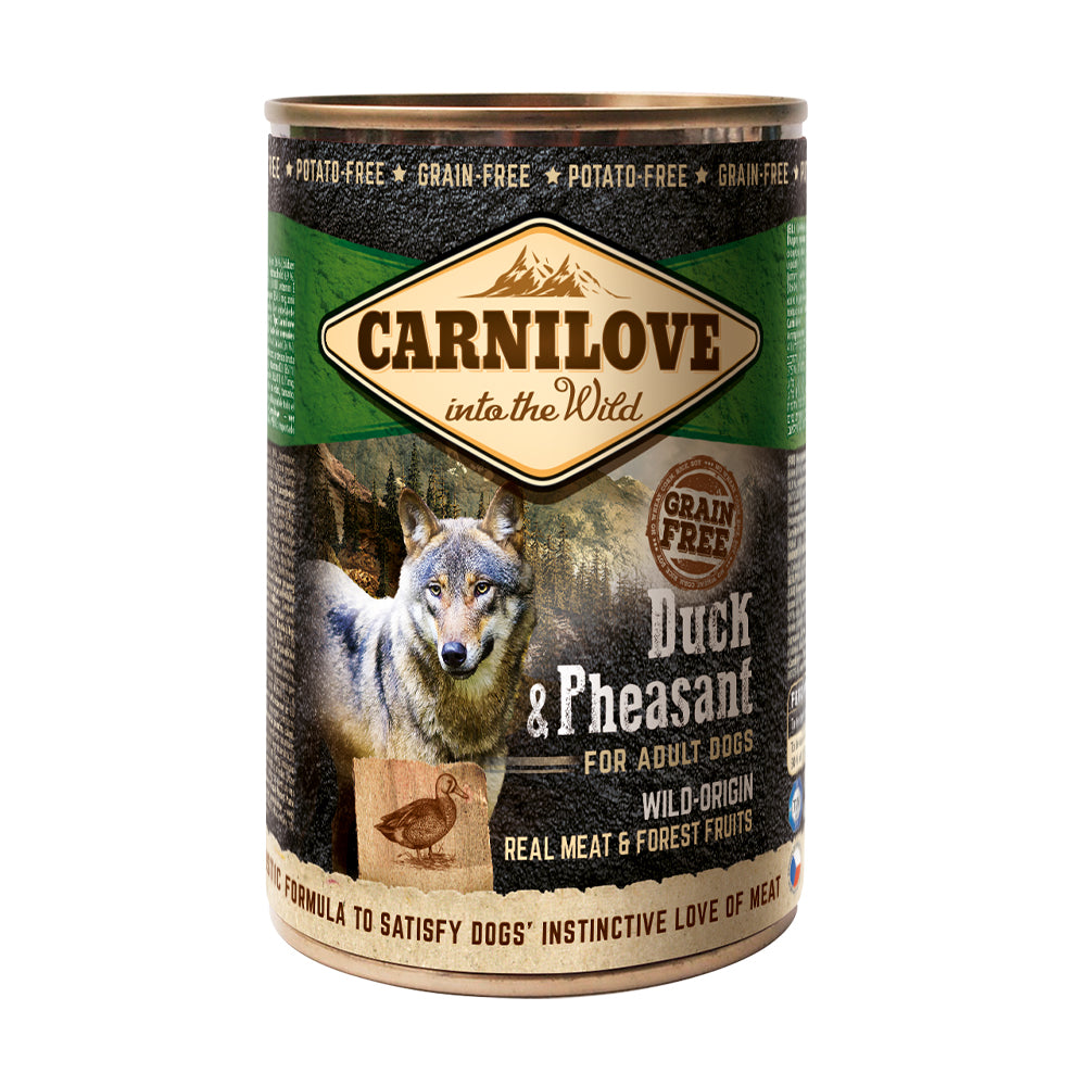 Bild vom Produkt: Carnilove Premium Nassfutter Dose für adulte Hunde Duck & Pheasant - Ente und Fasan 400g