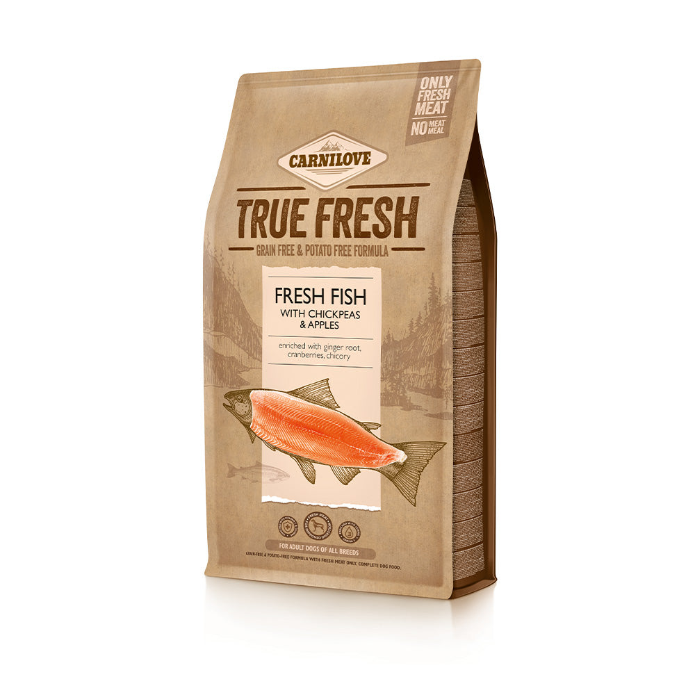 Bild vom Produkt: Carnilove True Fresh Premium Trockenfutter für Adulte Hunde Fresh Fish Frischer Fisch 4kg