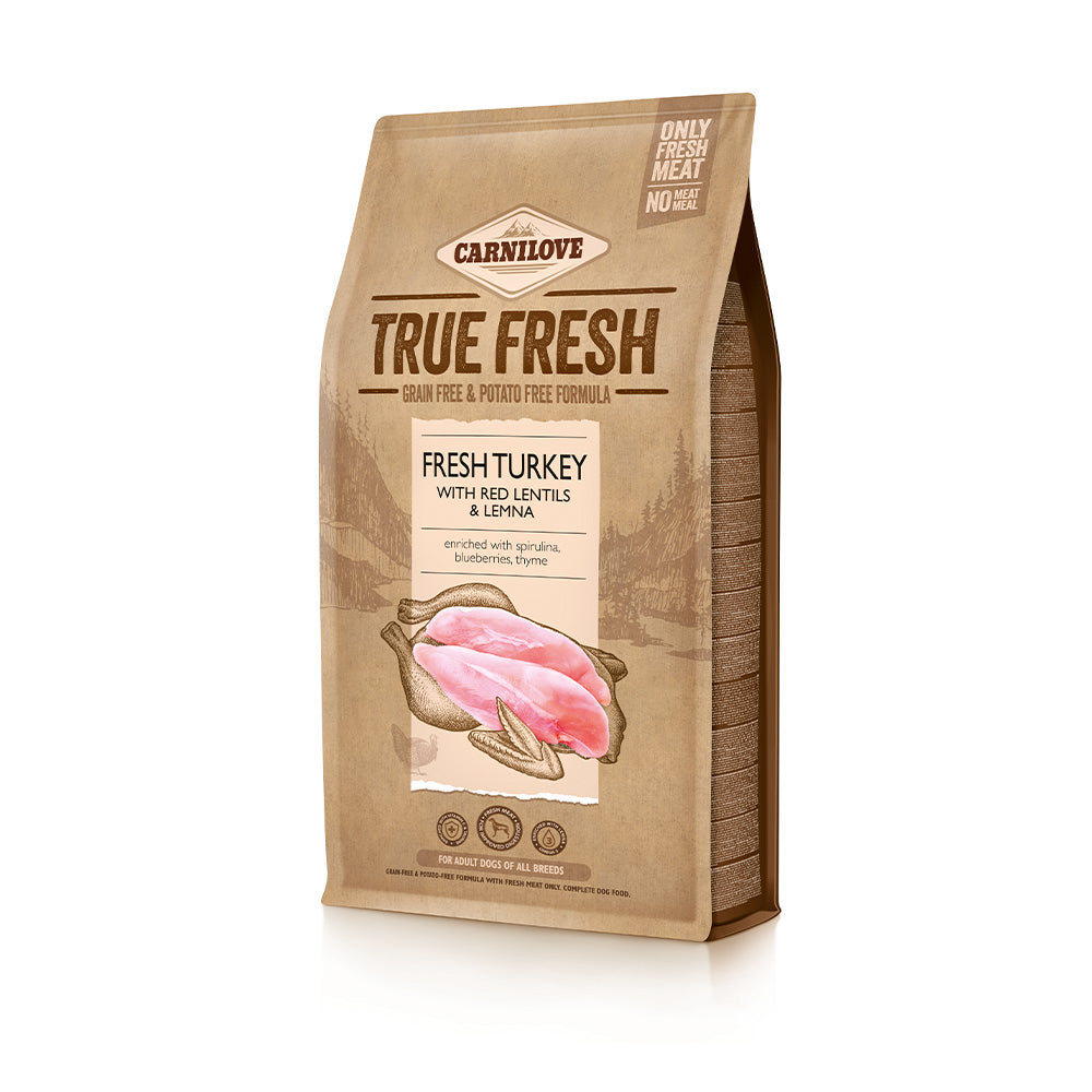 Bild vom Produkt: Carnilove True Fresh Premium Trockenfutter für Adulte Hunde Fresh Turkey Frischer Truthahn 4kg