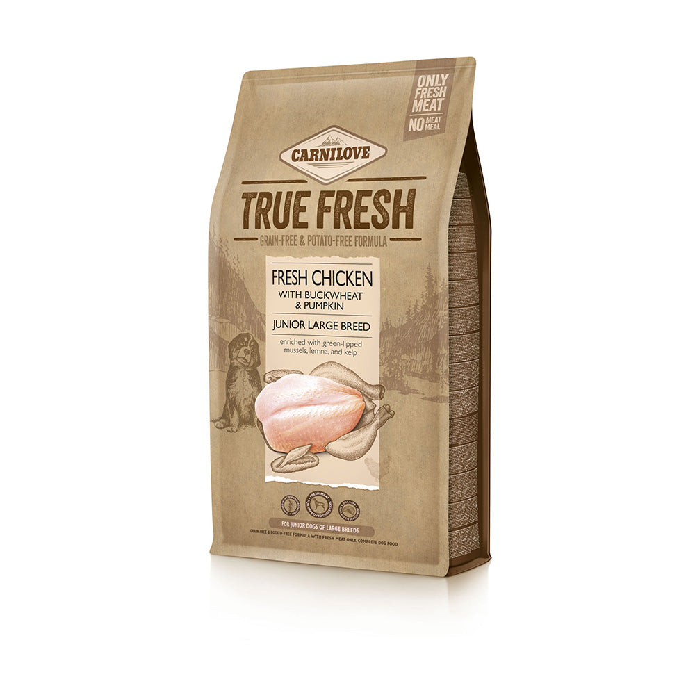 Bild vom Produkt: Carnilove True Fresh Premium Trockenfutter für Welpen großer Rassen Fresh Chicken Junior Large Breed Frisches Huhn 1,4kg