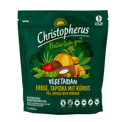 Vegetarisches Trockenfutter - Adult - Erbse, Tapioka mit Kürbis